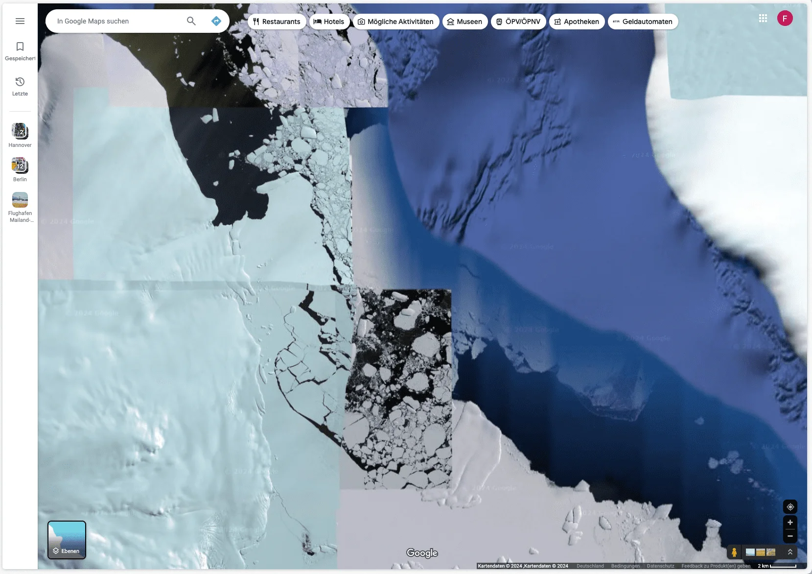 Google Maps Satellite Fernanda Braun Santos 2024